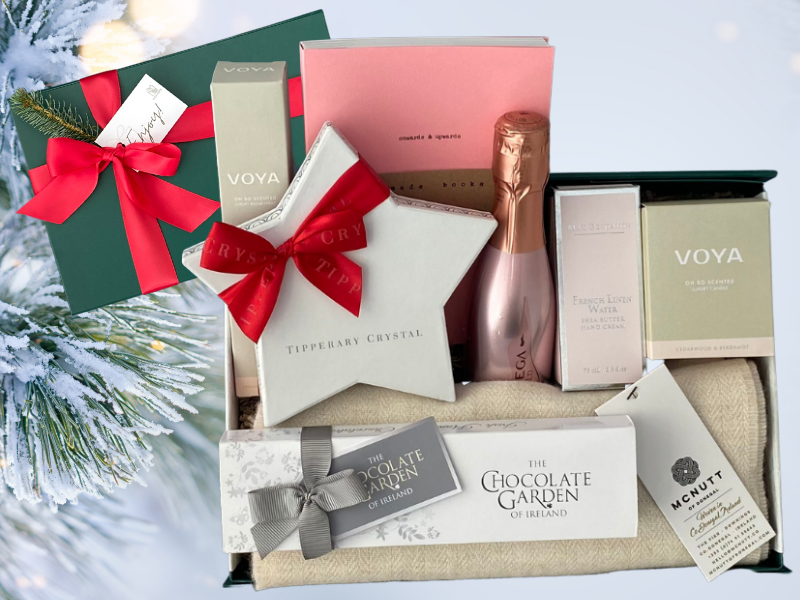 A unique Irish Christmas gift fully of luxury Irish brands .
