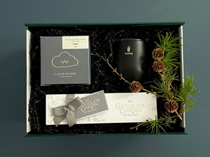 Looking for corporate gift ideas? Welcome back to the office.  Gift box, made in Ireland, luxury Irish brands. Luxury coffee. Box of Chocolate. Stylish keep cup.   Locally made. Perfect for corporate gift and occasion gifts .  
