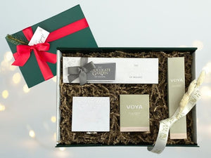 christmas gift  Looking for gift ideas? ladies gift box, made in Ireland, luxury Irish brands. Tipperary crystal necklace. Box of Chocolate. VOYA Candle and VOYA  room spray.  Locally made. Perfect for corporate gift and occasion gifts .  
