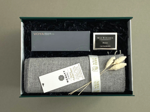 For the man that has everything. Looking for gift ideas? Gift box, made in Ireland, luxury Irish brands. Max Benjamin car fragrance. Grey McNutt scarf. VOYA body wash.  Locally made. Perfect for corporate gift and occasion gifts .  